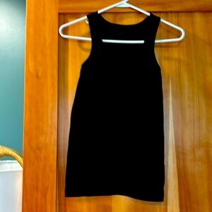 New NT Black ribbed tank- large